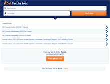 Tablet Screenshot of gettextilejobs.com